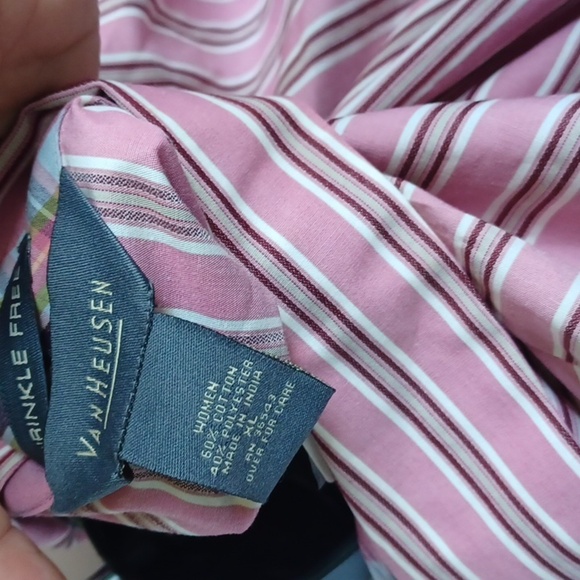 NWT VAN HEUSEN Women's hook and eye long Sleeved Shirt Size XL - Picture 5 of 5